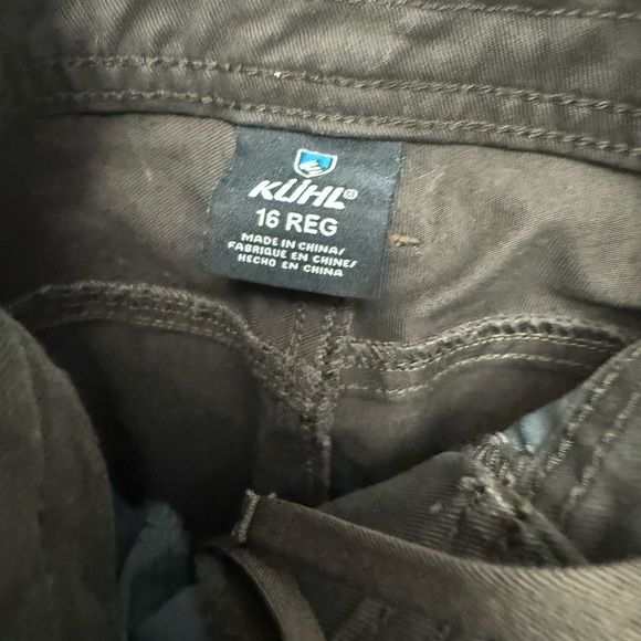 Kuhl Brown Cargo Pants with Articulated Knees Work Hike size 16 - Picture 5 of 9